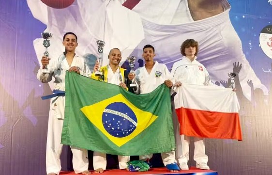 Gari brasileiro conquista ouro no mundial de karatê na Europa
